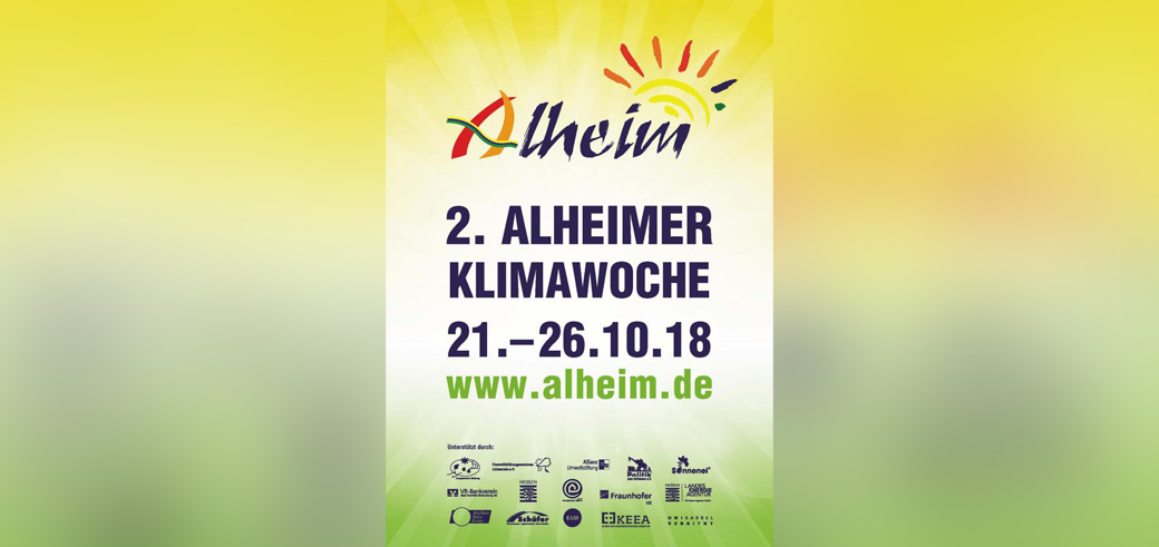 Die 2. Alheimer Klimawoche findet vom 21.–26.10.2018 statt.