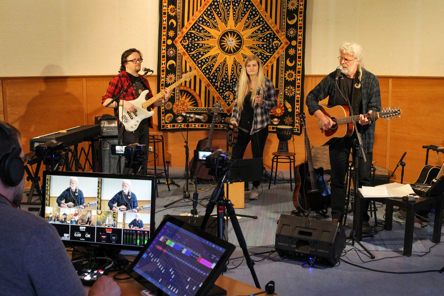 Live-Aufnahme im Licheröder Pavillon